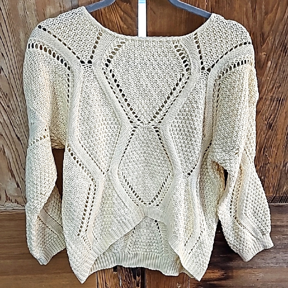 Cream Knit Women's Sweater